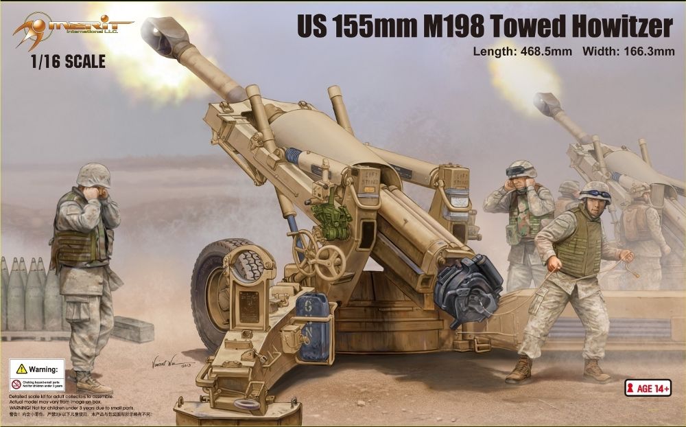 1/16 US 155mm M198 Towed Howitzer - Click Image to Close