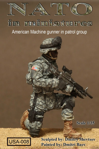 1/35 Modern US Machine Gunner in Patrol Group - Click Image to Close