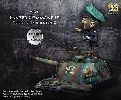1/32 Panzer Commander, Turret Version (54mm SD Scale) - Click Image to Close