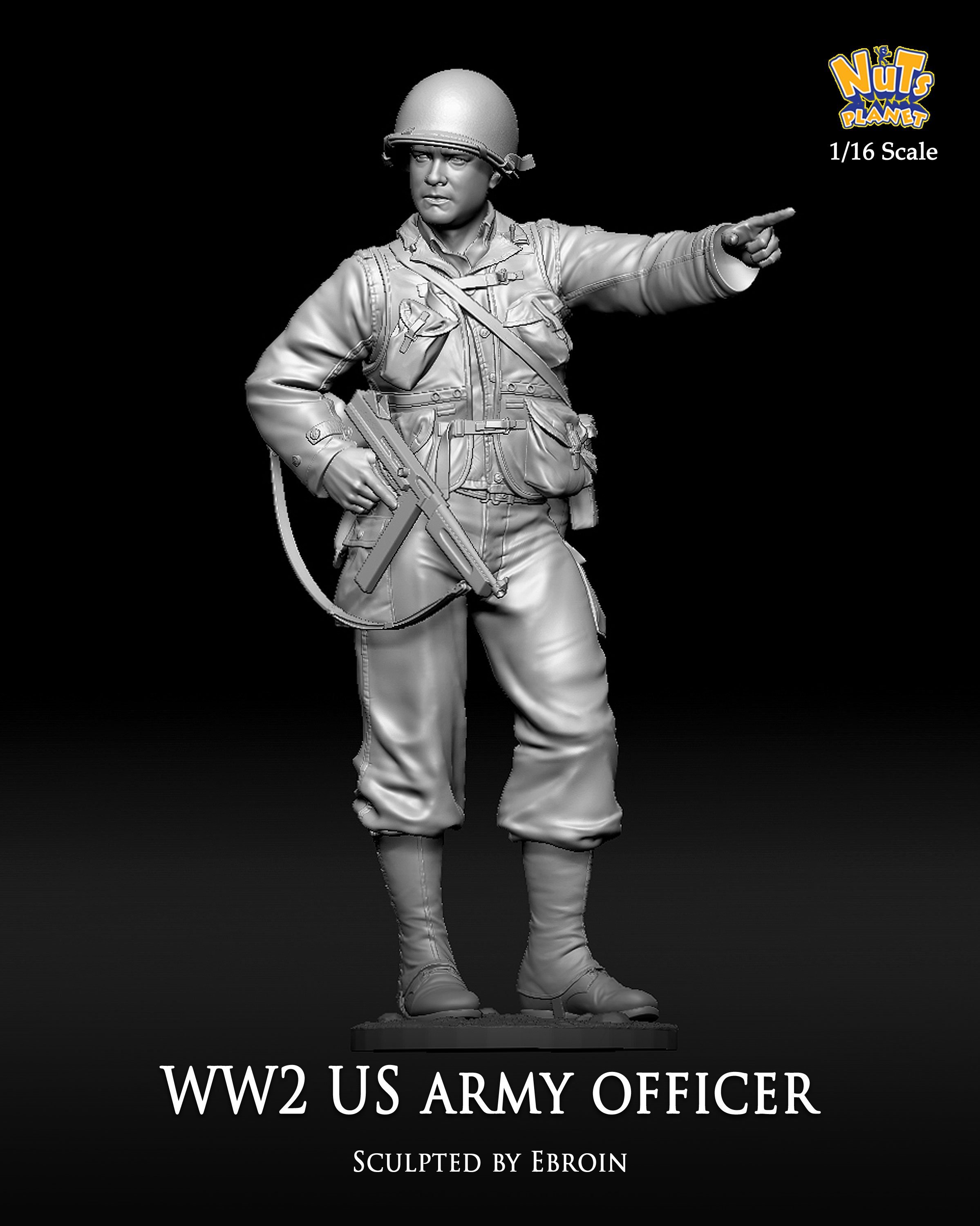 1/16 WWII US Army Officer - Click Image to Close