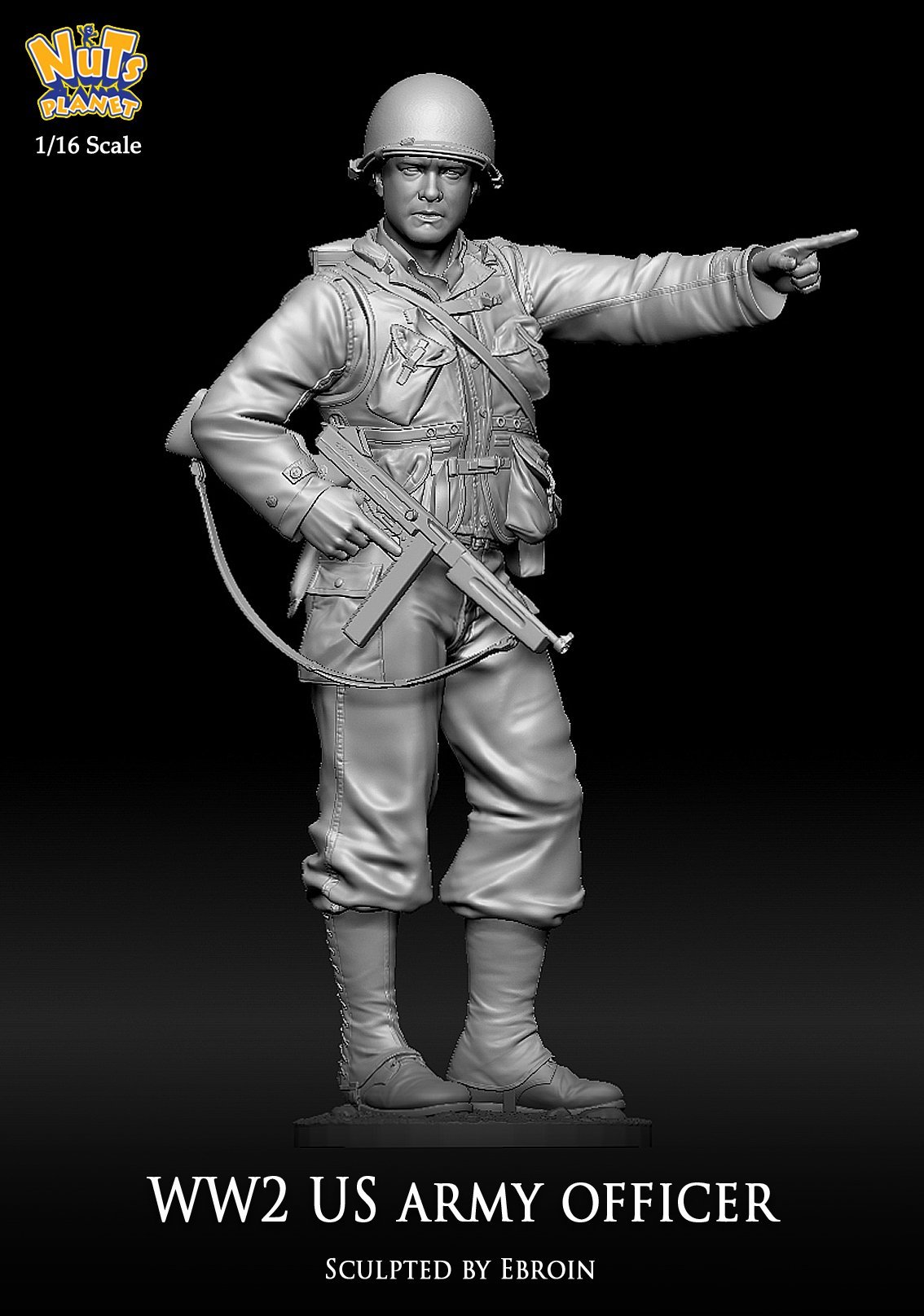 1/16 WWII US Army Officer - Click Image to Close