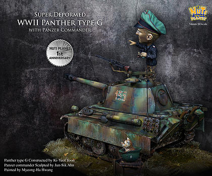 1/32 Panzer Commander & Panther Type G, Full version (54mm SD Sc - Click Image to Close