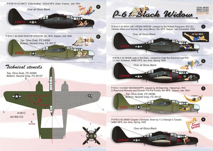 1/48 P-61 Black Widow Part.1 - Click Image to Close