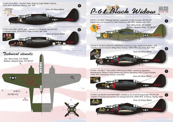 1/48 P-61 Black Widow Part.2 - Click Image to Close