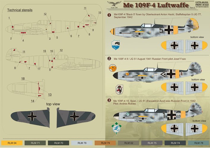 1/48 Bf109F-4 Luftwaffe Part.2 - Click Image to Close