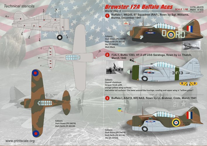 1/48 Brewster F2A Buffalo - Click Image to Close