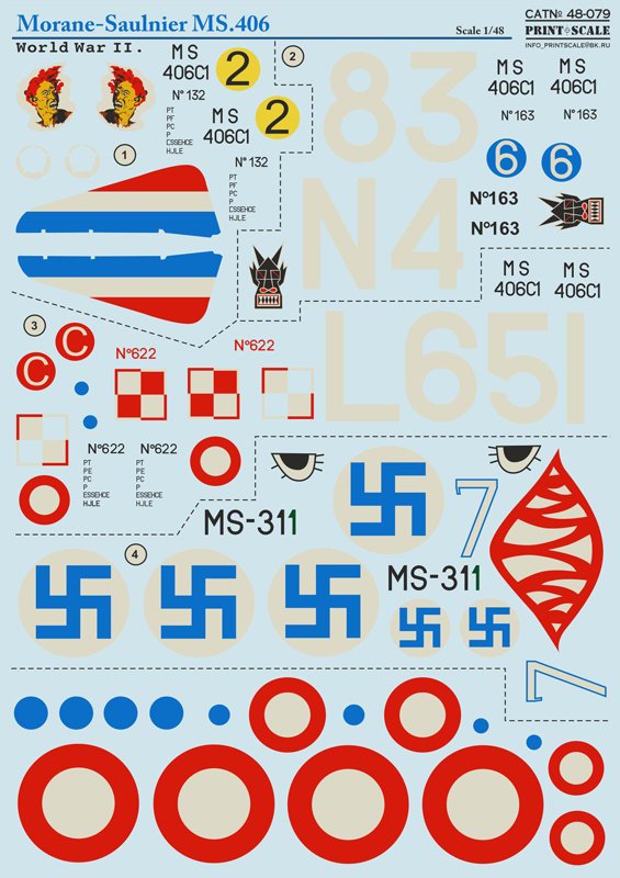 1/48 Morane-Saulnier MS.406 - Click Image to Close