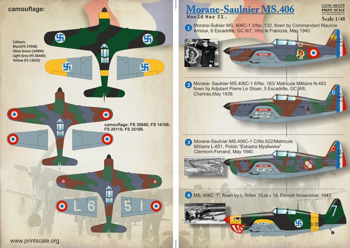 1/48 Morane-Saulnier MS.406 - Click Image to Close