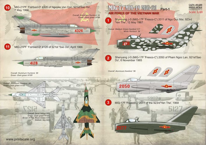 1/48 MiG Air Force of the Vietnam War Part.1 - Click Image to Close