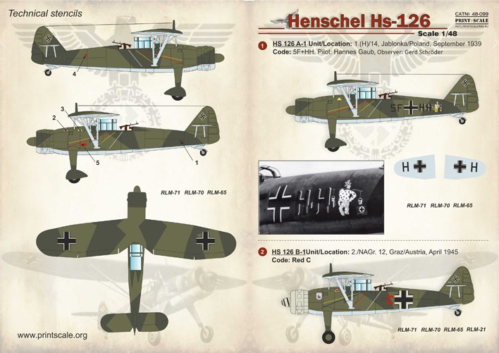 1/48 Henschel Hs126 - Click Image to Close