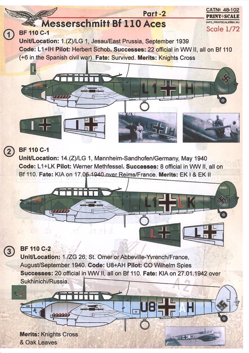 1/48 Messerschmitt Me110 Part.1 - Click Image to Close