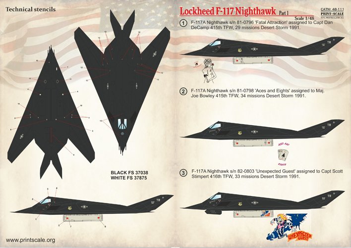 1/48 Lockheed F-117 Nighthawk Part.1 - Click Image to Close