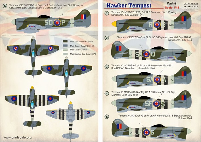 1/48 Hawker Tempest Part.2 - Click Image to Close