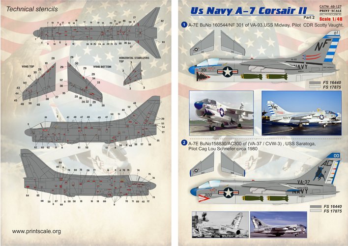 1/48 US Navy A-7 Corsair II Part.2 - Click Image to Close
