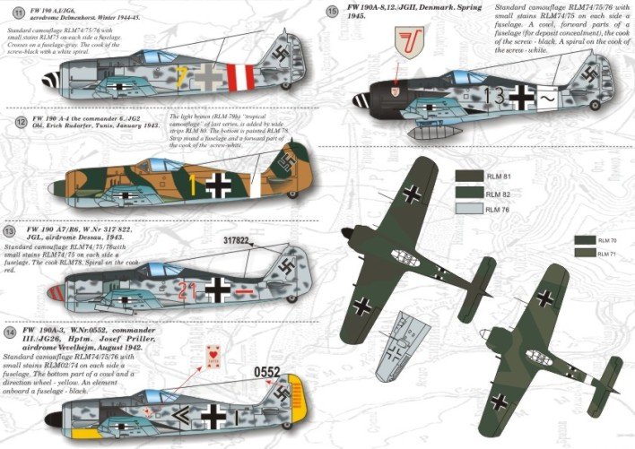 1/72 Focke-Wulf Fw190A-2~A-9 - Click Image to Close