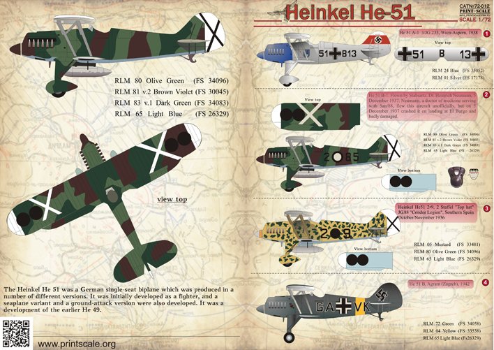 1/72 Heinkel He-51 - Click Image to Close
