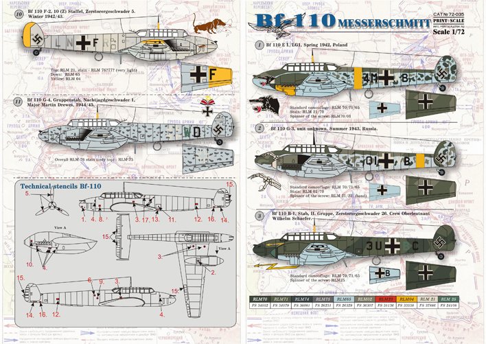 1/72 Messerschmitt Bf110 - Click Image to Close