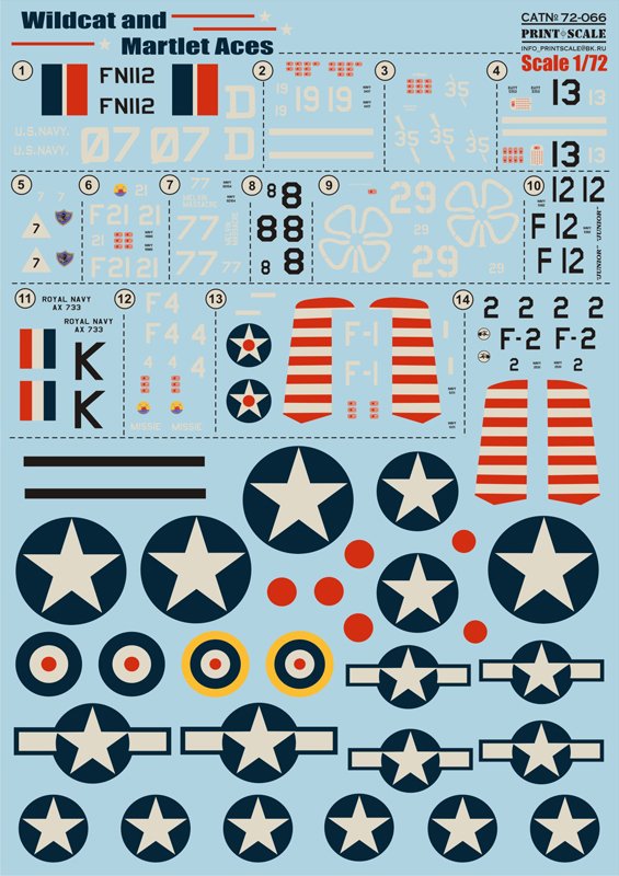 1/72 Wildcat and Martlet Aces - Click Image to Close