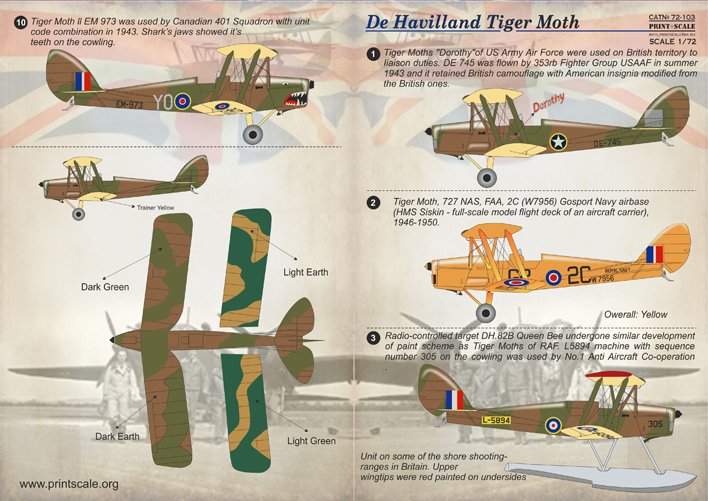1/72 De Havilland Tiger Moth - Click Image to Close