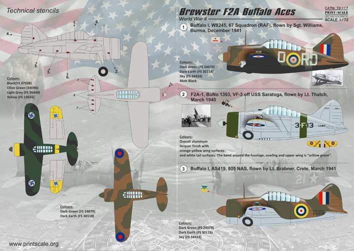 1/72 Brewster F2A Buffalo - Click Image to Close