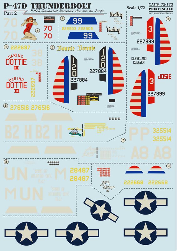 1/72 P-47D Razorback Aces - Click Image to Close