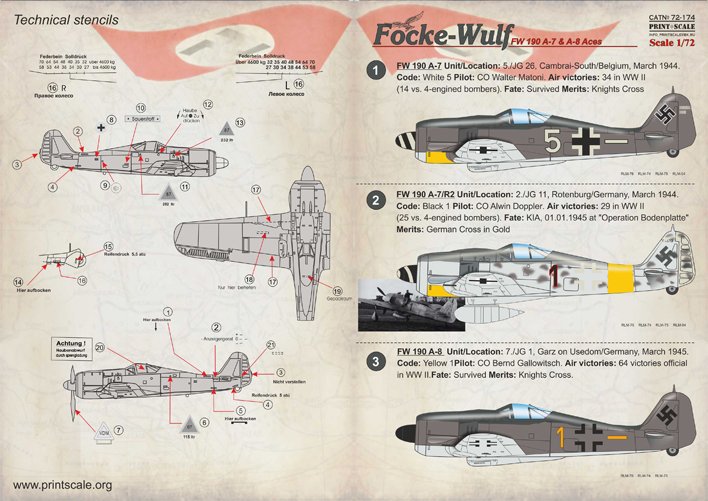 1/72 Focke-Wulf Fw190A-7 & A-8 - Click Image to Close