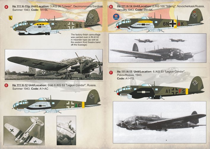 1/72 Heinkel He111H-8, H-11, H-12 & H-14 Bombers Part.4 - Click Image to Close