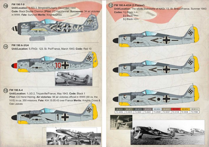 1/72 Focke-Wulf Fw190A-3, A-4, A-5, A-6, F & Recon - Click Image to Close