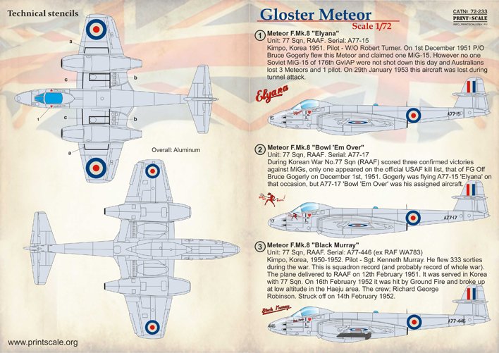 1/72 Gloster Meteor - Click Image to Close