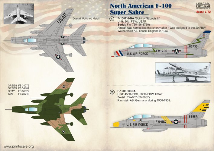 1/72 F-100 Super Sabre - Click Image to Close