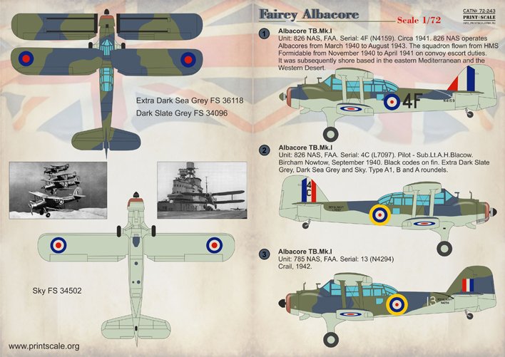 1/72 Fairey Albacore - Click Image to Close