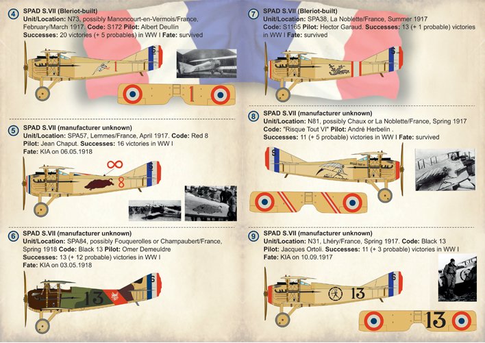 1/72 French Spad S.VII Aces of WWI - Click Image to Close