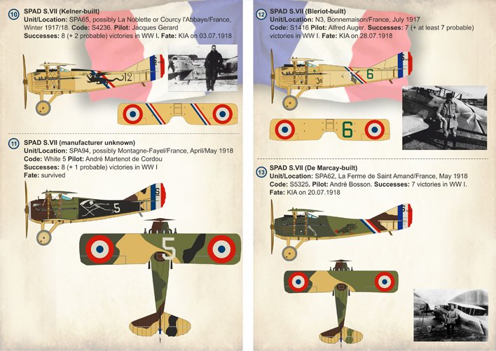 1/72 French Spad S.VII Aces of WWI - Click Image to Close