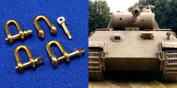 1/35 Shackles for Military Vehicles (H8.2 x D4.4mm, 4 pcs) - Click Image to Close
