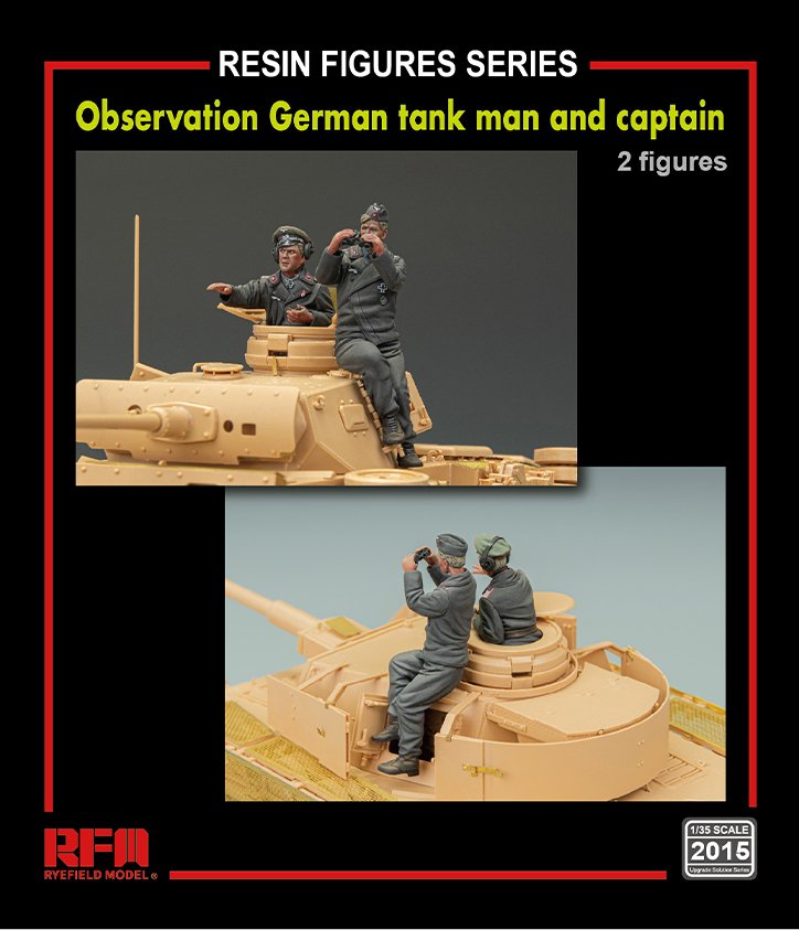 1/35 Observation German Tankman and Captain - Click Image to Close