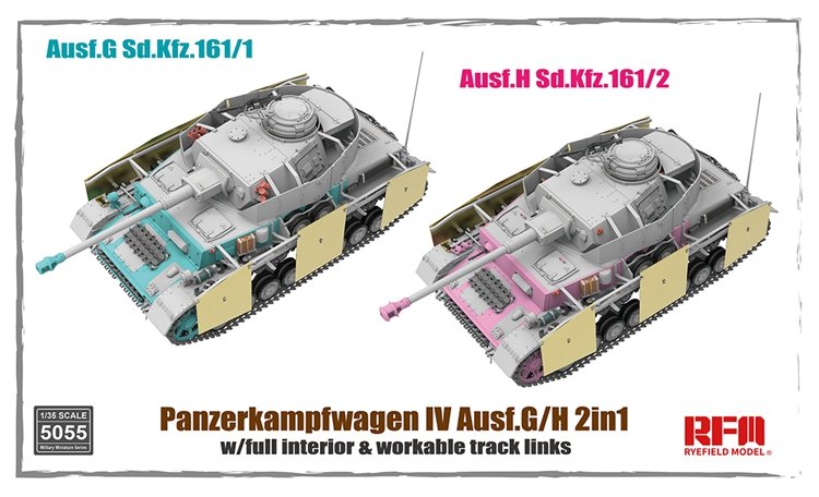 1/35 Pz.​Kpfw.IV Ausf.G/H (2 in 1) w/Full Interior - Click Image to Close