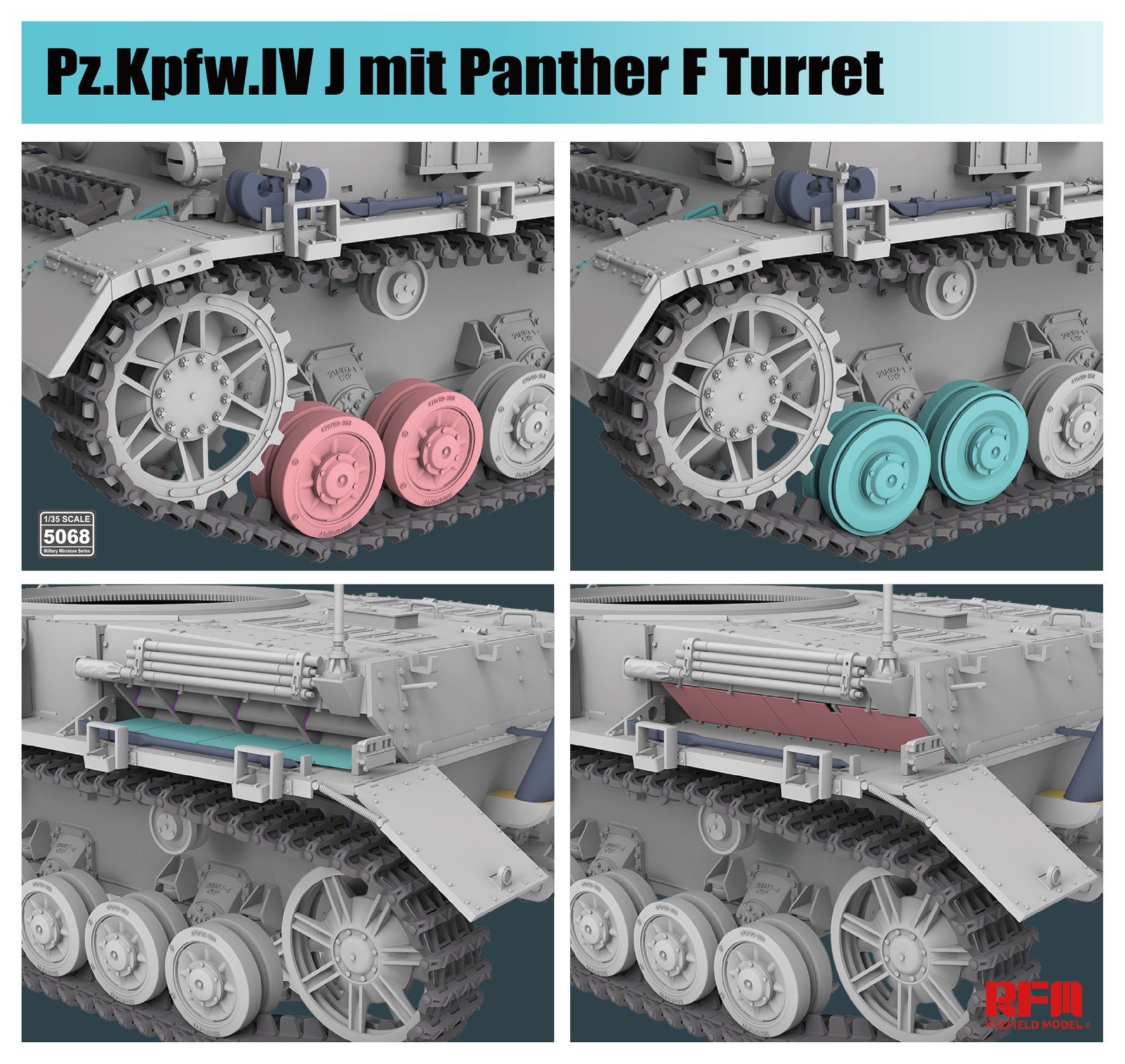 1/35 Pz.Kpfw.IV Ausf.J mit Panther Ausf.F Turret - Click Image to Close