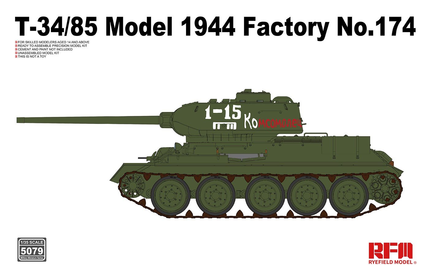 1/35 T-34/85 Model 1944, Factory No.174 - Click Image to Close