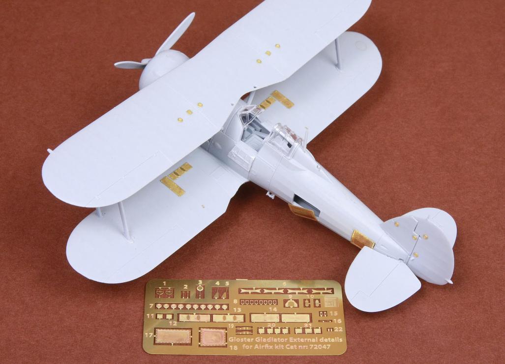 1/72 Gloster Gladiator Exterior Detail Set for Airfix - Click Image to Close