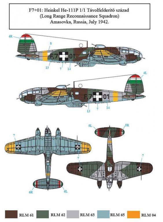 1/48 Heinkel He111P in Hungarian Service - Click Image to Close