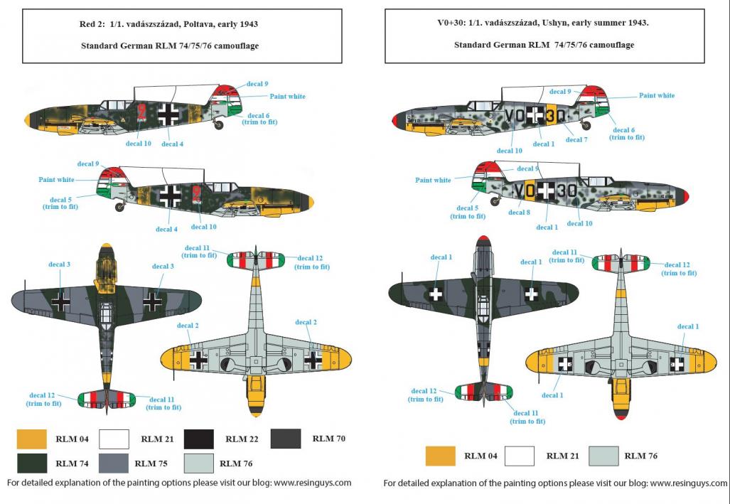 1/48 Messerschmitt Bf109F in Hungarian Service #2 - Click Image to Close