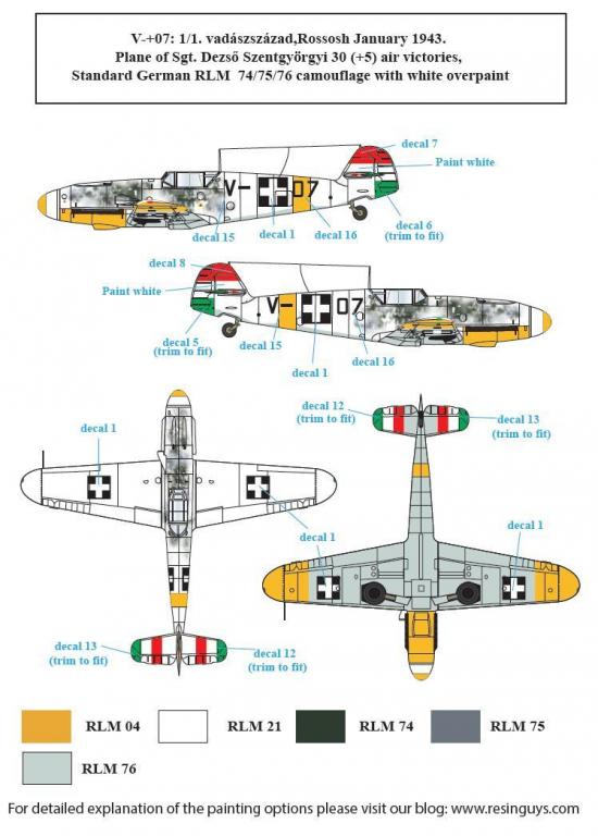 1/48 Messerschmitt Bf109F in Hungarian Service #2 - Click Image to Close