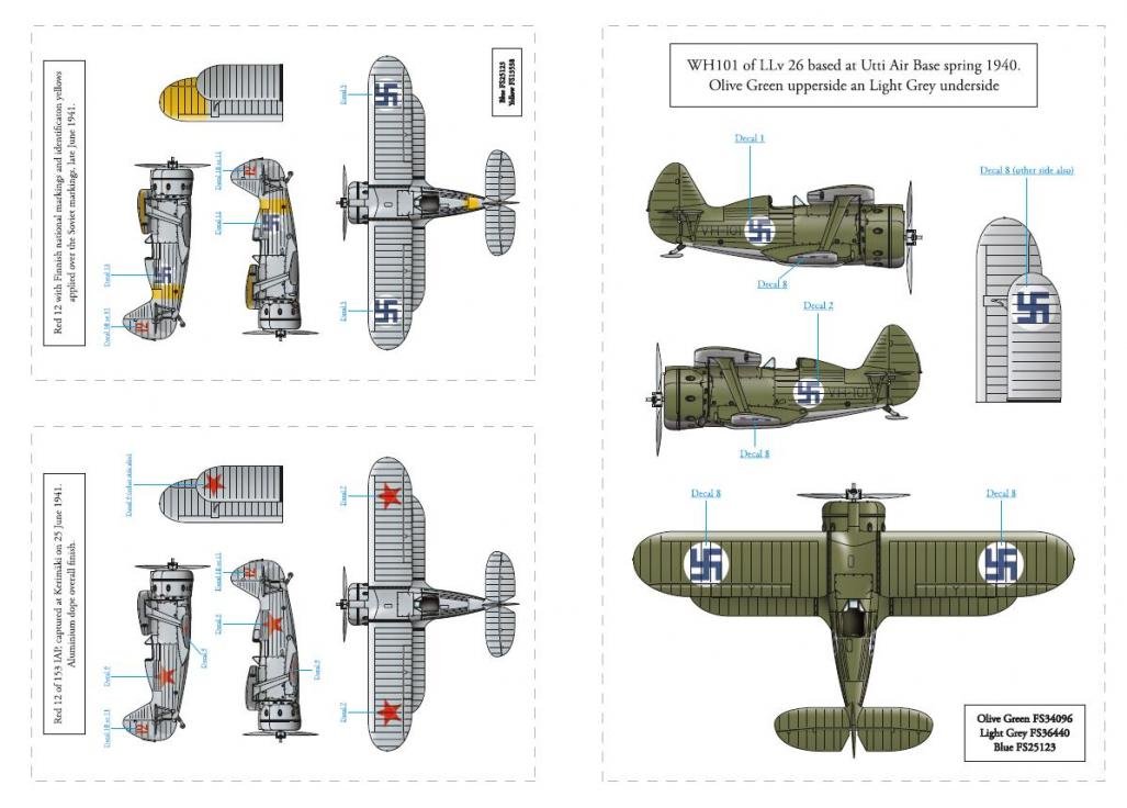 1/72 Polikarpov I-153 Chaika, Finnish Air Force in WWII - Click Image to Close