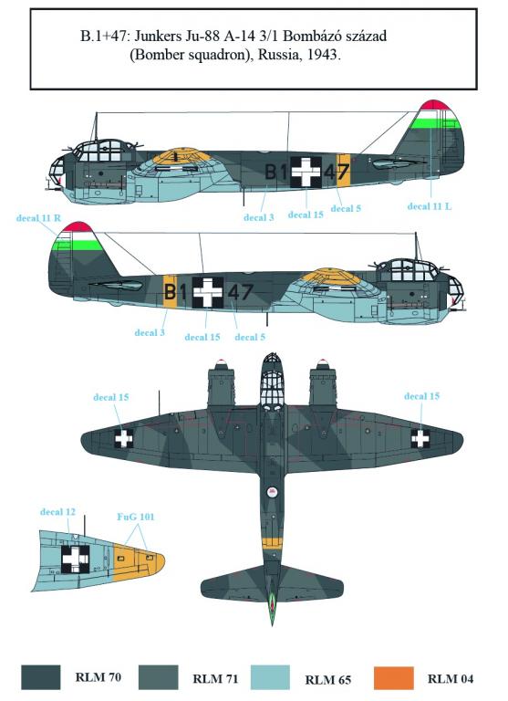 1/72 Junkers Ju88 in WWII Hungarian Service - Click Image to Close