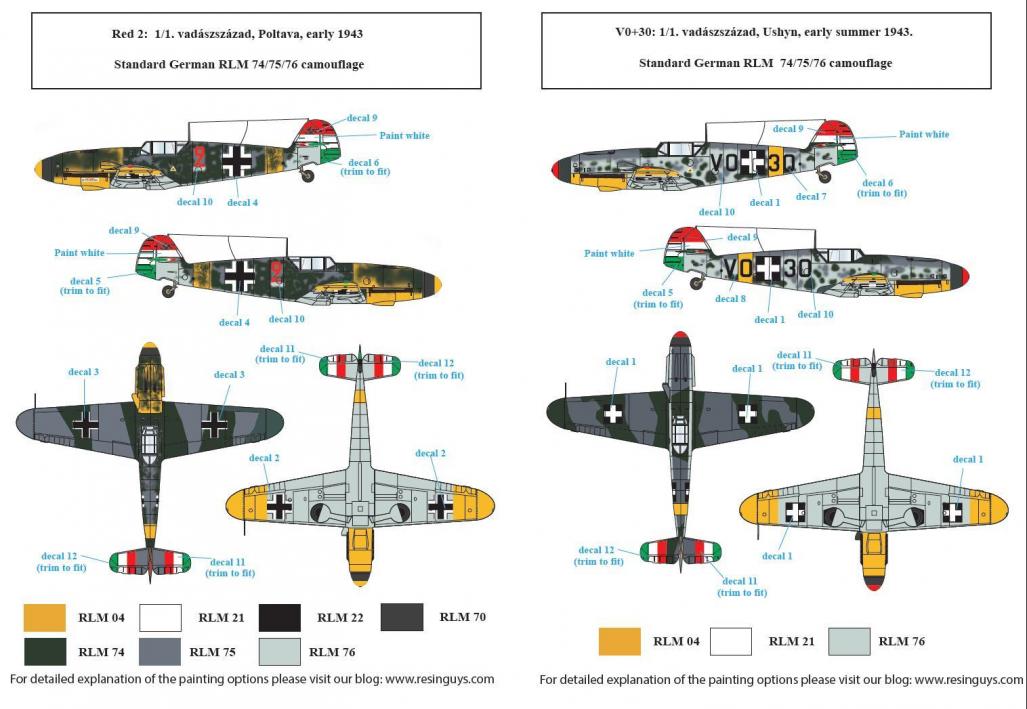 1/72 Messerschmitt Bf109F in Hungarian Service #2 - Click Image to Close