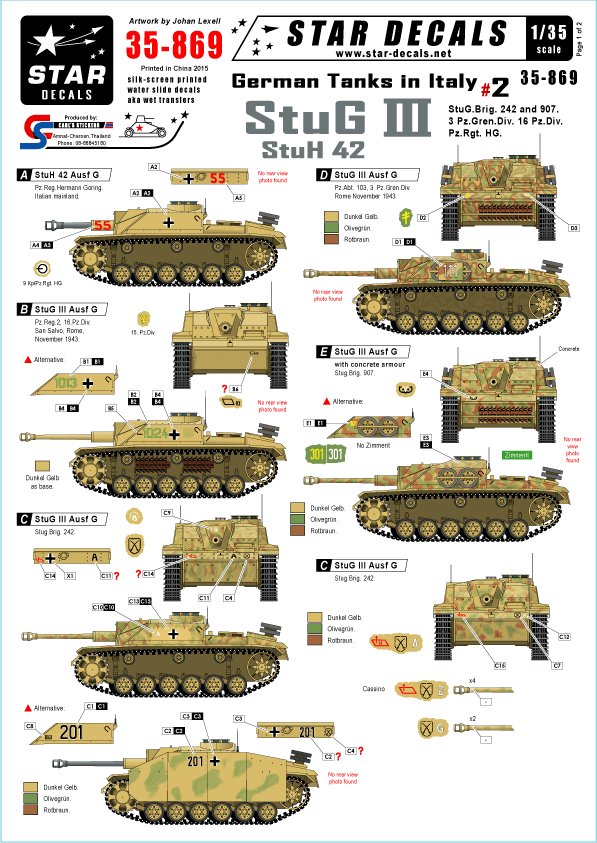 1/35 German Tanks in Italy #2, StuG.III and StuH.42 - Click Image to Close