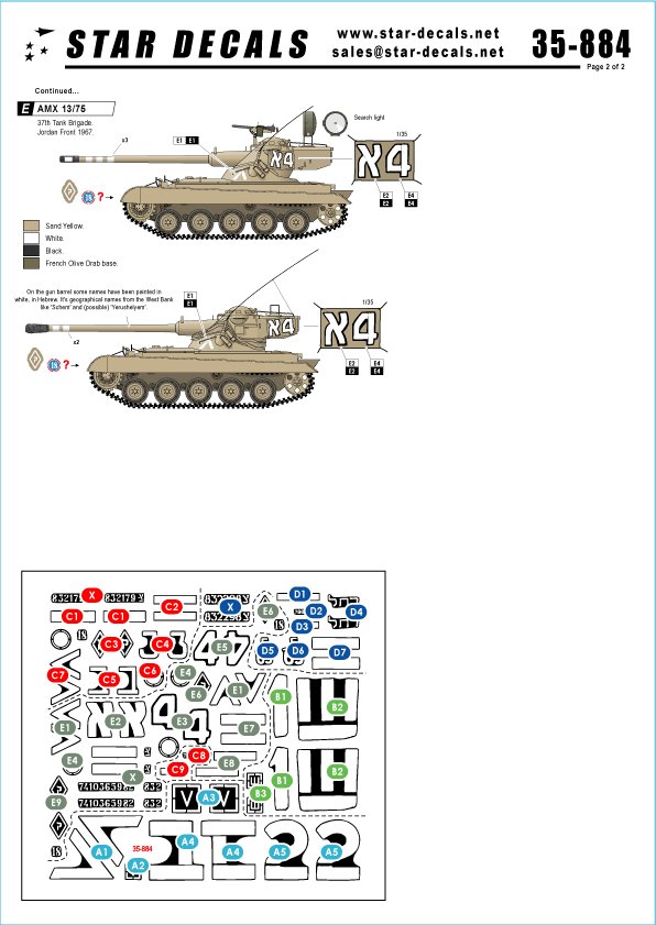 1/35 Israeli AFVs #3, M1 Sherman and AMX-13/75 - Click Image to Close