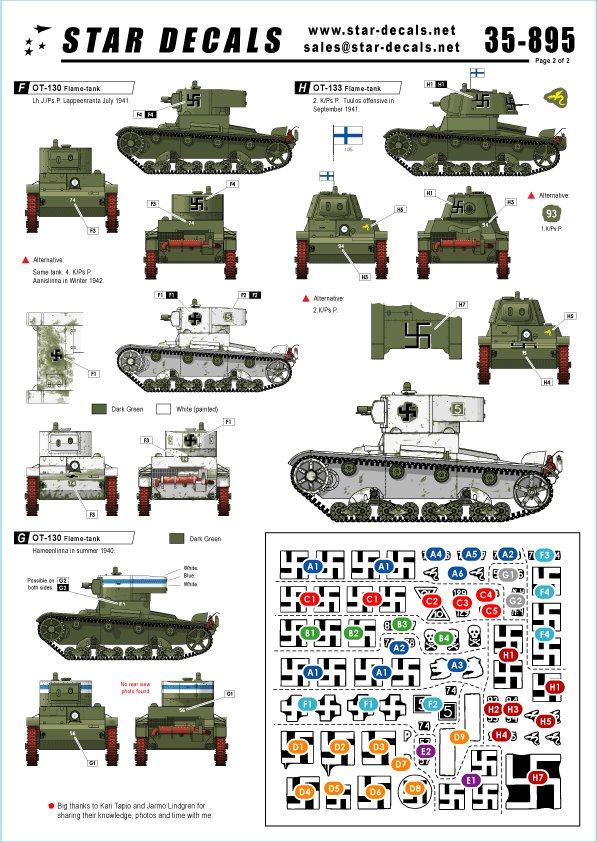 1/35 Finnish Tanks in WWII #3, T-26A, T-26 m1939, OT-130/133 - Click Image to Close
