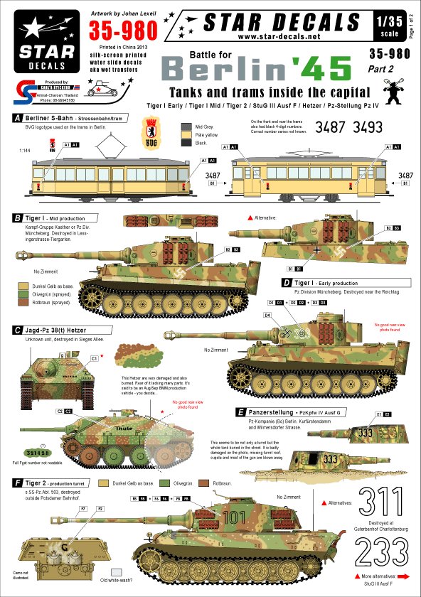 1/35 Berlin #2, Tanks and Trams Inside the Capital - Click Image to Close