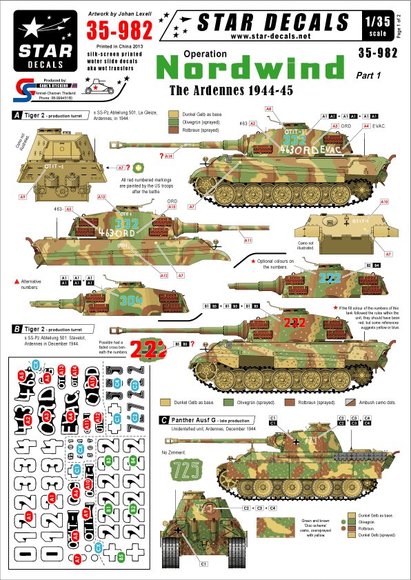 1/35 Operation Nordwind #1, German Tanks in the Ardennes - Click Image to Close